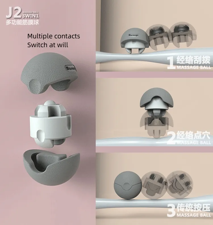 Customized Sports High Quality Portable Multifunctional Tpe Fascia Ball Massage Ball for Sports Entertainment Fascia Ball - Image 5